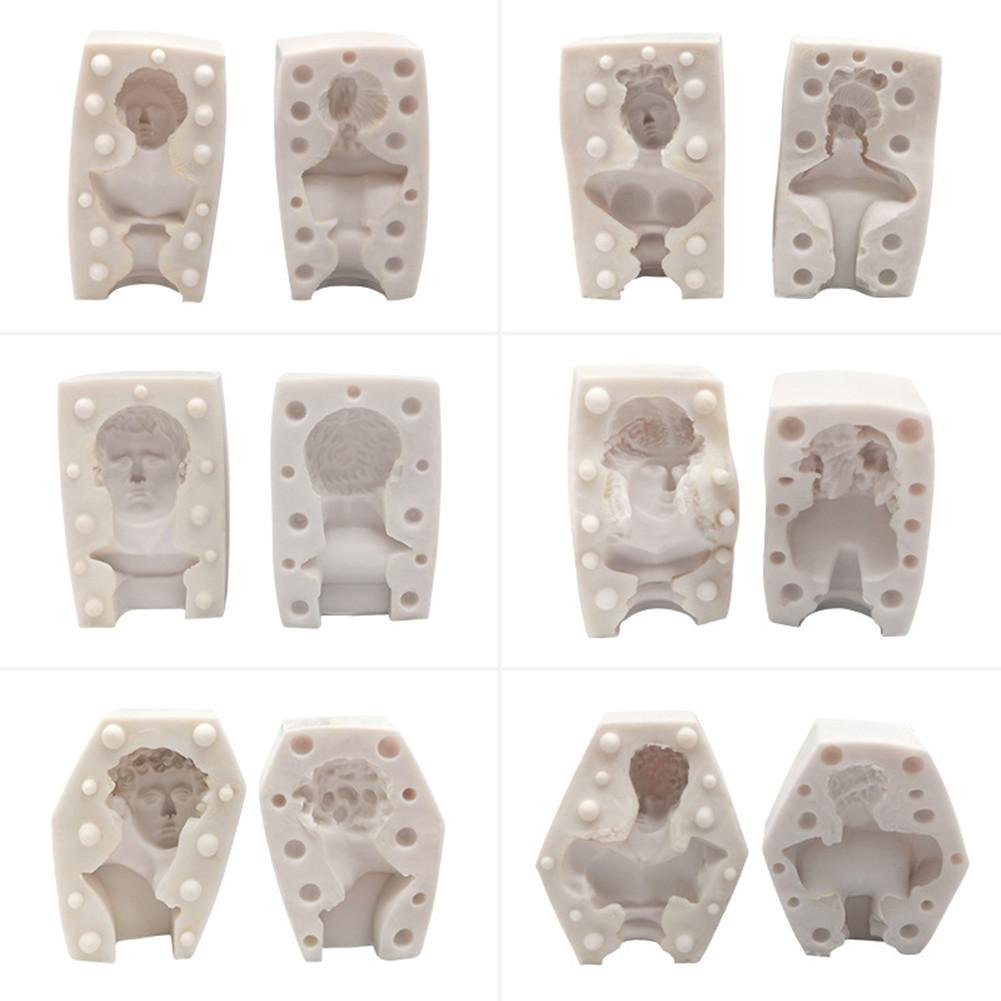 3d Bust Mold Portret Schiță Tencuială Silicon Mucegai pentru bricolaj