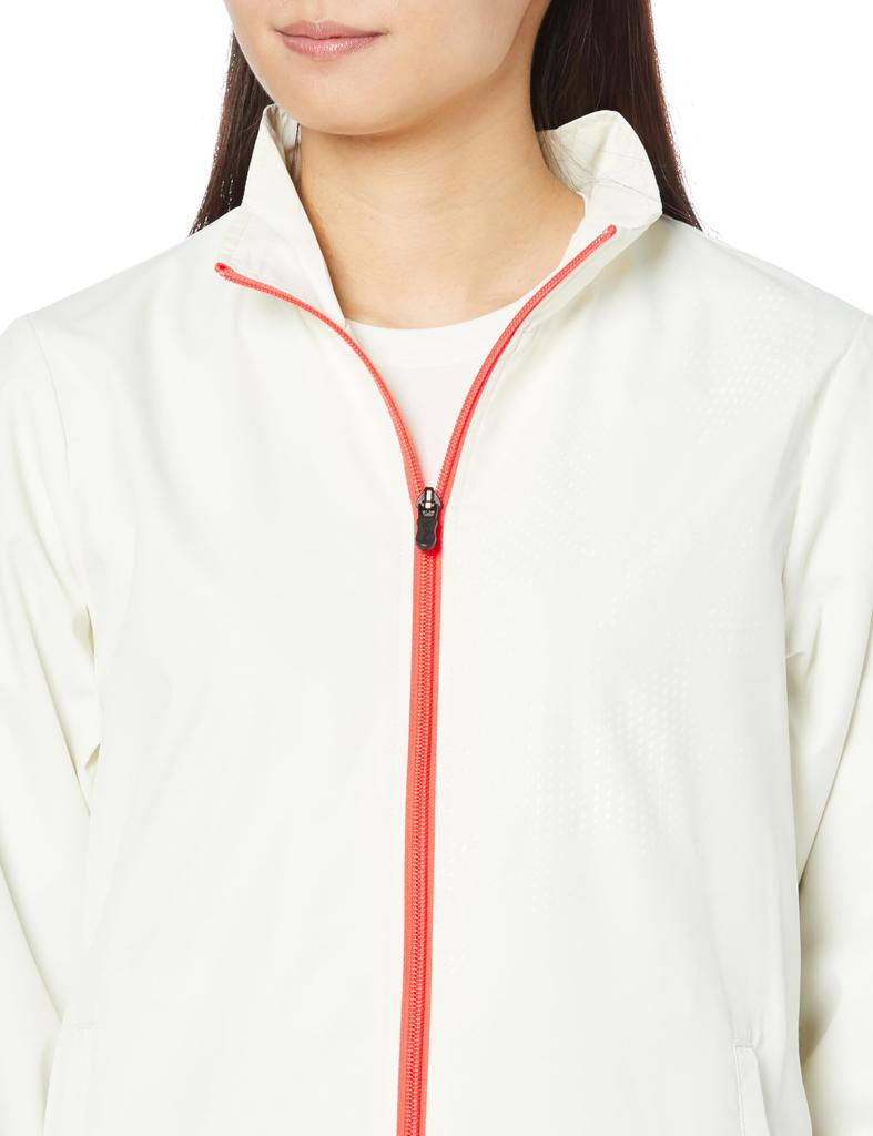 Mizuno Training Warmer Snow Size L Women's Water-Repellent Jacket, White, (K2JEA630)