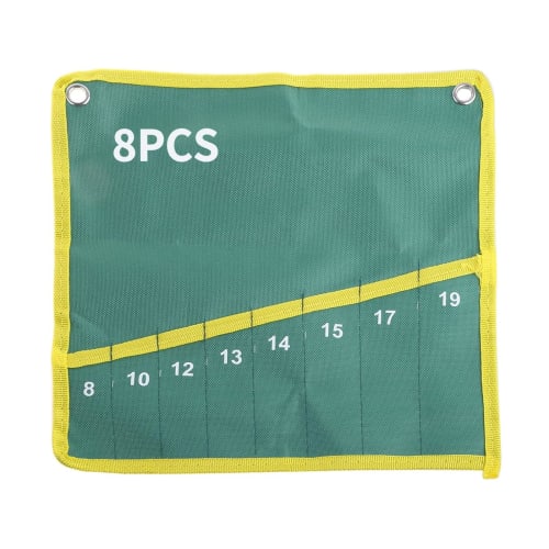 Wrench Storage Bag, Canvas Spanner Wrench Tool Storage Bag, Durable Storage Bag for Wrenches, Wrench Wrap Roll with Pocket, Space-Saving Canvas Spanne