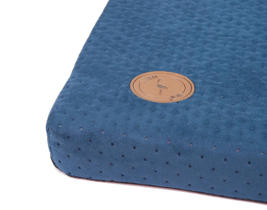 Demi Mattress Navy Blue Quilted 85cm x 70cm x 5cm