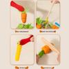 Montessori Toddler Puzzle: Four-in-One Fine Motor Skills Wooden Toy with Carrot Pulling and Cutting Fun