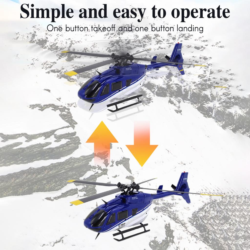 Remote Control Helicopter 2.4GHz Remote Control Drone 6-  Gyroscope Stabilization Aileronless One-key Take-off Landing  Altitude Hold Toy Gift for 