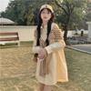 New Off-the-shoulder Polo Collar Shirt Dress Women's Autumn Design Sense Niche Art Sense Chic Short Skirt
