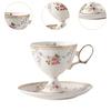 Ceramic Coffee Mug Cappuccino Cup Novelty 220ml,Latte Set,Latte Art with Saucer for