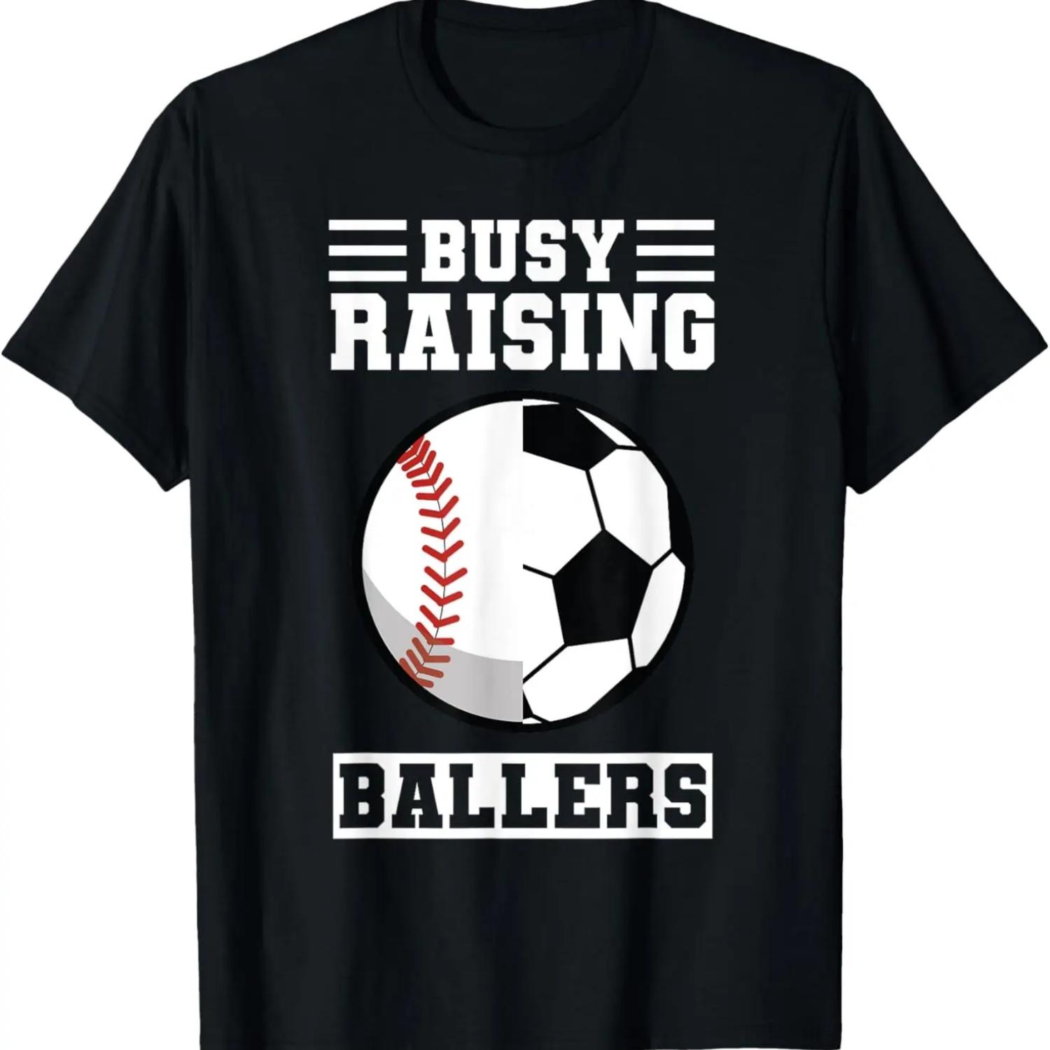

Busy raising ballers Ball Dad T-Shirt S