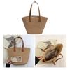 Women Straw Tote Bag Large Capacity Beach Bag Portable Basket Handbag Shoulder