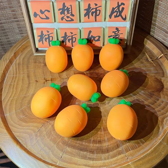Carrot Stress Toy Anti-Anxiety Carrot Squeeze Toy Slow Rising Stretchy Simulated Vegetable