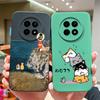 For OPPO Realme 12X 5G Phone Cases Cartoon Liquid Silicone Full Coverage Anti Drop Shell For Realme12 X Back Covers Bumper Funda
