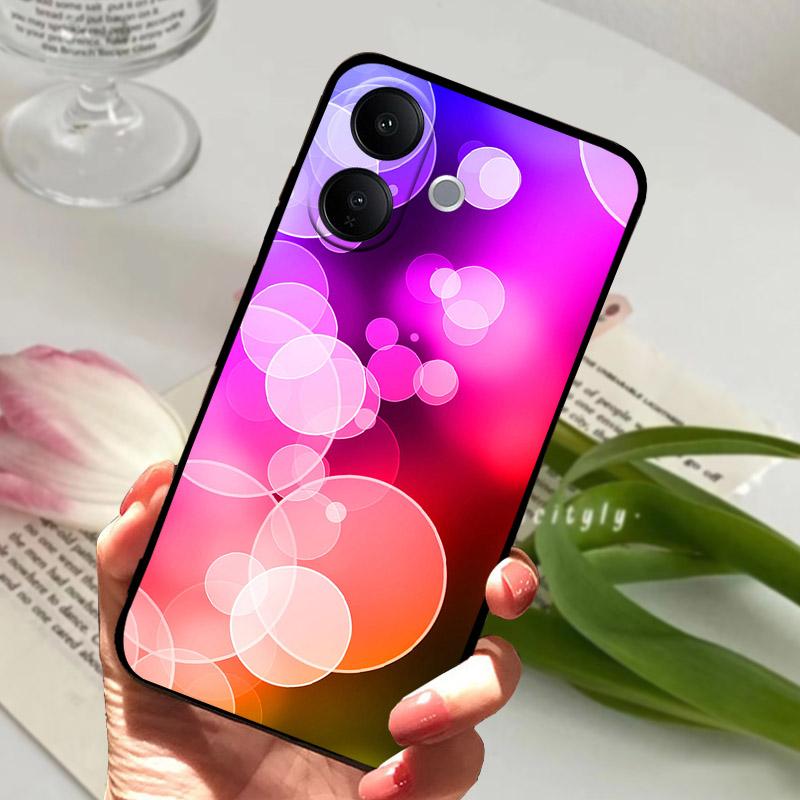 Vivo V60 Lite 5G Telefon Kılıfı İçin Moda Boyama Silikon Yumuşak TPU Kılıf VIVO V 60 LITE İçin Darbeye Dayanıklı Arka Kapak Lens Koruyucu