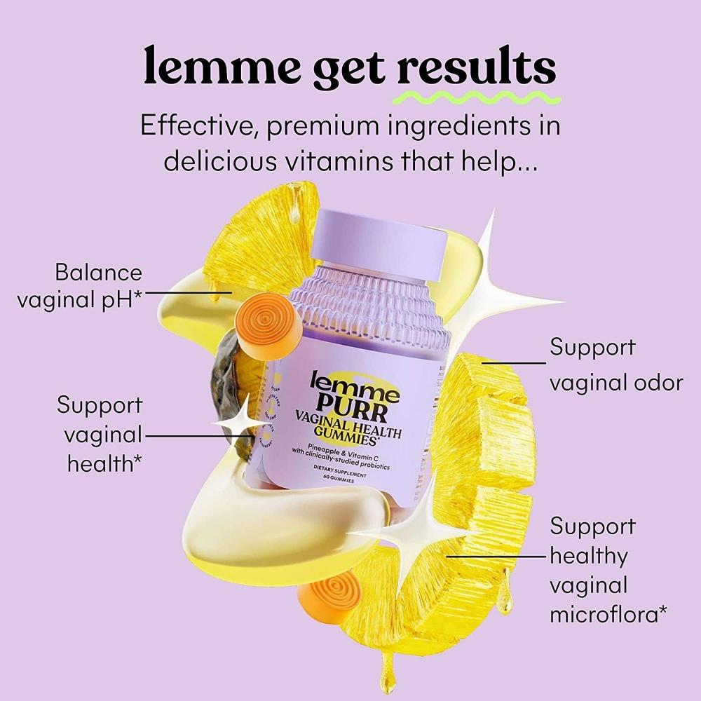 Lemme Purr Vaginal Health Gummies 60 Ct