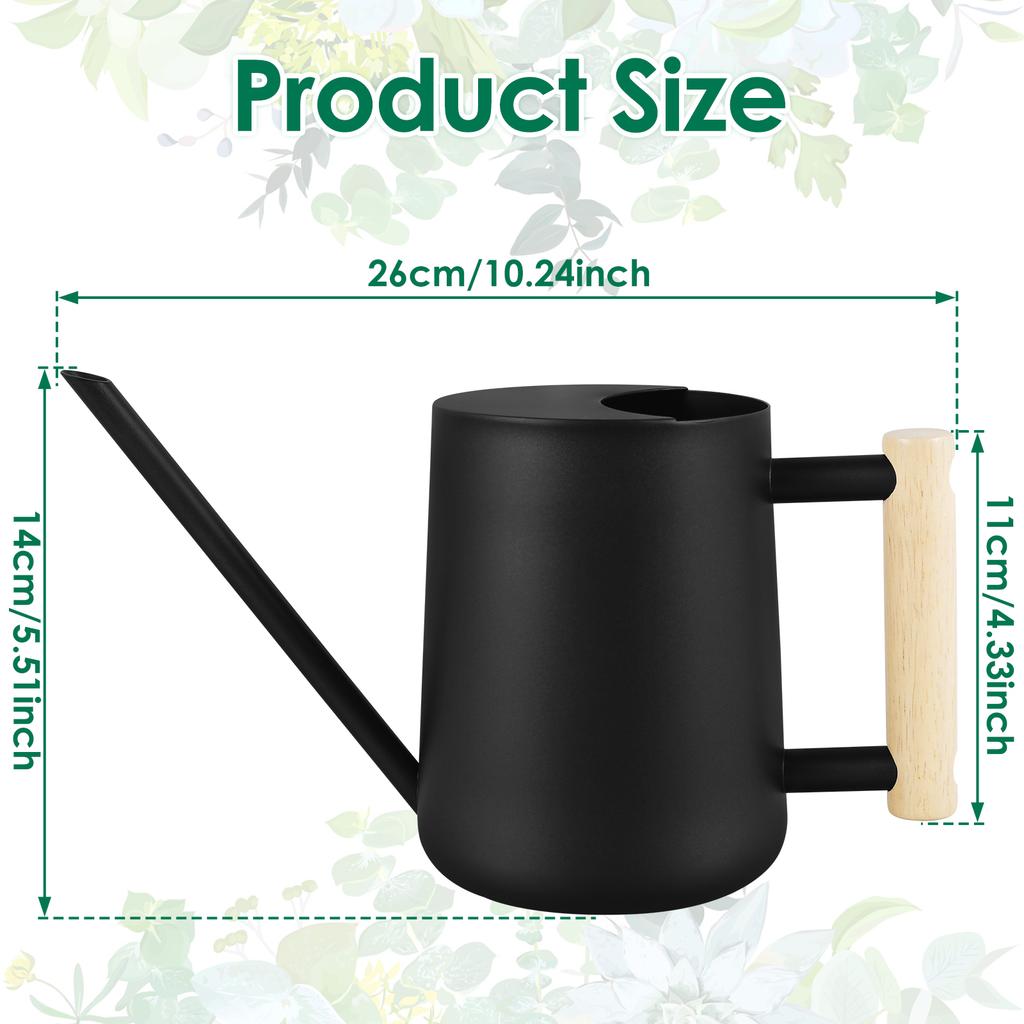 35oz/1L Watering Can Stainless Steel Bottles Kettle with Long Spout Practical Flowers Irrigation Plant Sprinkler Gardening Tools
