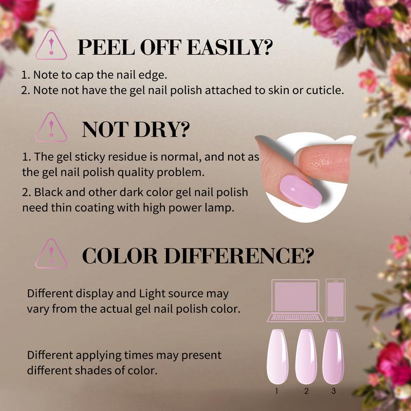 ROSALIND 8pcs Gel Nail Polish Set Gel Varnishes Kits Nail Polishes Hybrid Semi Permanent UV/Led Cure Box Kits for Nail Art Design