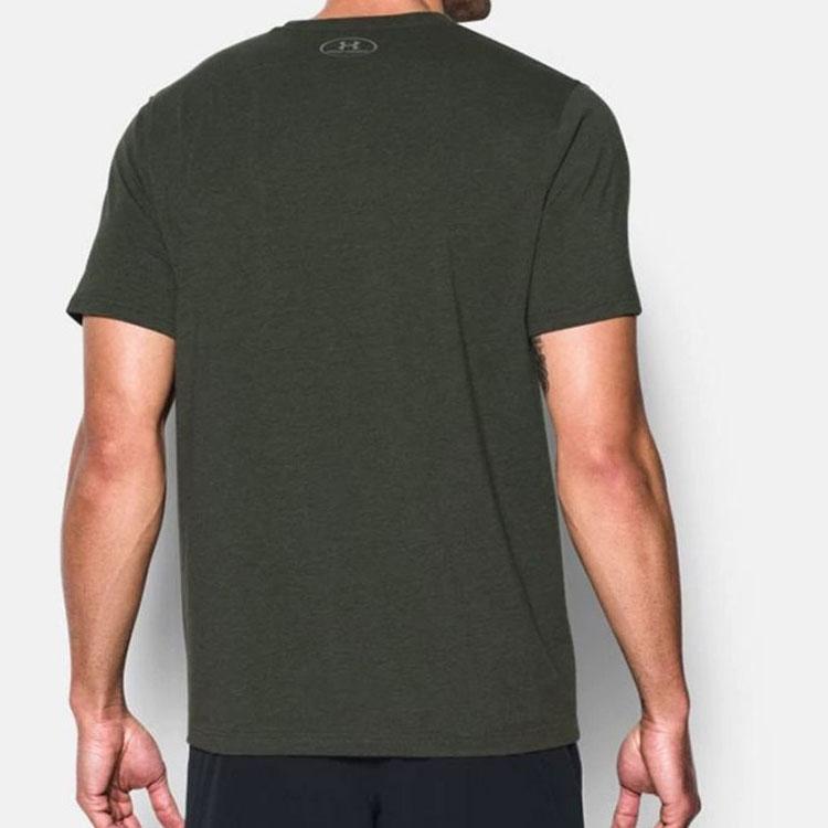 Under Armour Training Breathable Quick-Dry Straight-Cut T-Shirt Men Tops Gray-Green 1257616-358