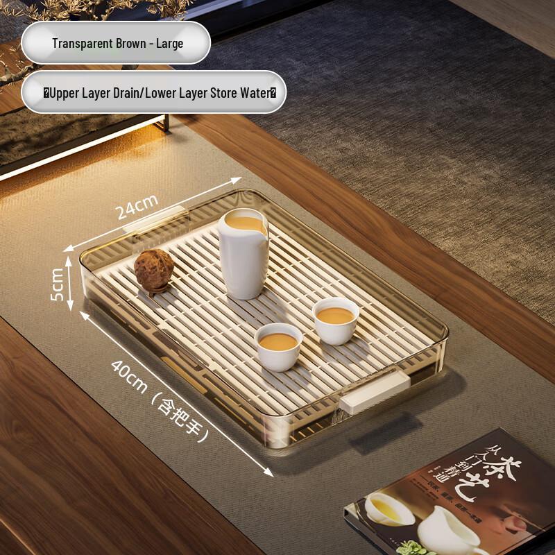 PAKCHOICE Light Luxury Rectangular Plastic Serving Tray