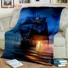 3D Pirate Ship Boat,Sailboat,Barque Blanket,Soft Throw Blanket for Home Bedroom Bed Sofa Picnic Travel Office Cover Blanket Kids