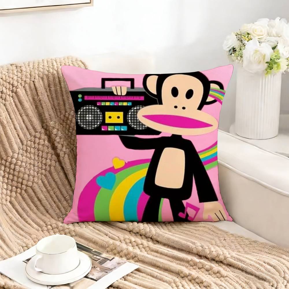 Bigmouth P-Paul  F-Frank-PF Pillow Case Square Double-Sided Sofa Cushion Cover Bedroom Bedside Pillow