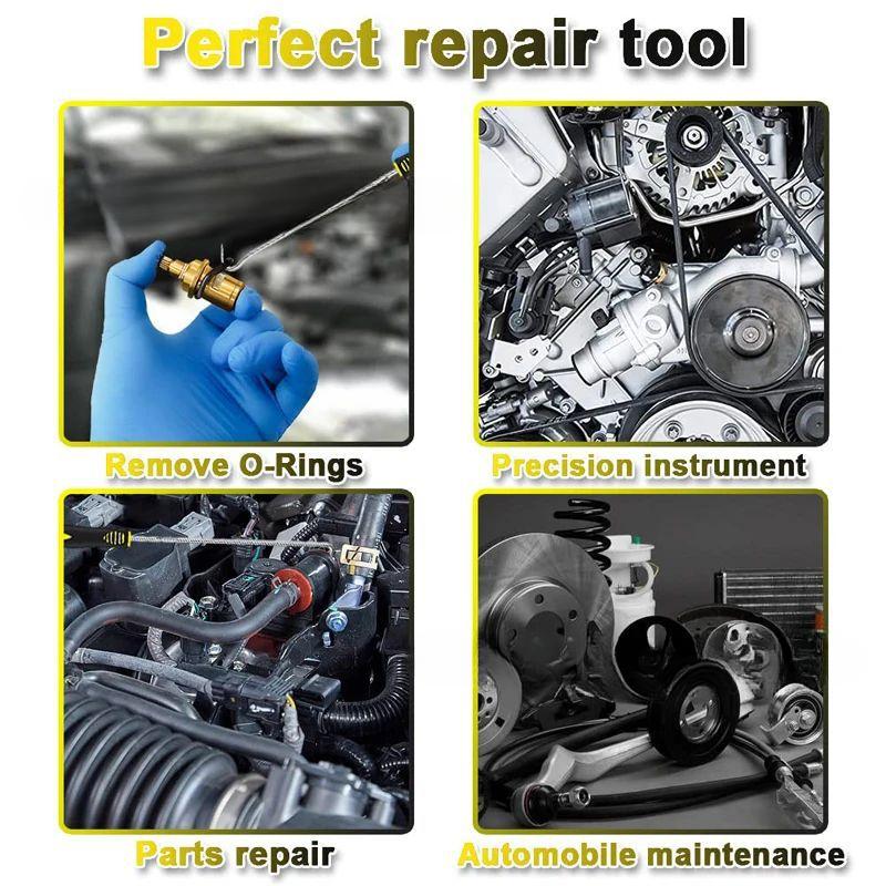 4Pcs/set Car Oil Seal Screwdrivers Set Car O-Ring Seal Gasket Puller Remover Pick Hooks Tools Car Remover Tools Kit Repair Tools