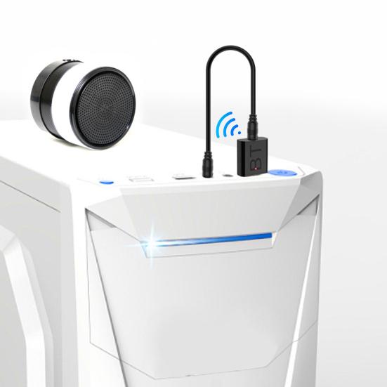 H-169 Bluetooth-compatible 5.0 Adapter HiFi Audio 2-in-1 USB AUX Transmitter Receiver for PC TV Car