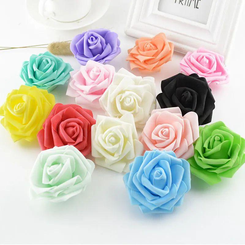 

30/50PCS Artificial Roses Decorations for Home Fake Flowers Wedding Decor Scrapbooking Bridal Accessory Celebration wall Designs 30pcs