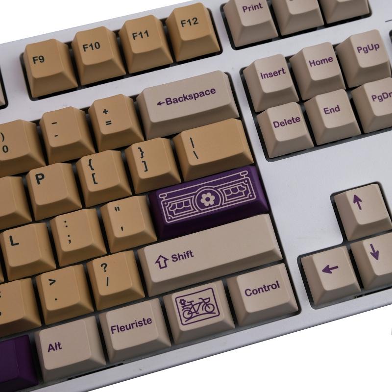 143 Keys Florist Keycaps  Profile PBT Dye Sublimation Mechanical Keyboard Keycap For MX H 61/68/87/98/104
