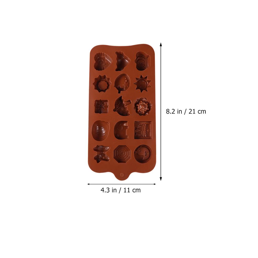 2Pcs Creative Silicone Baking Molds Set Non-Stick Chocolate Fondant Cake Candy DIY Molds for Home Professional Use