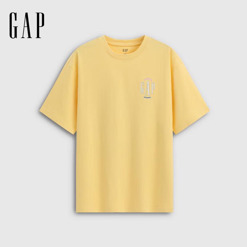 GAP Unisex Logo Print Loose Short Sleeve T-Shirt