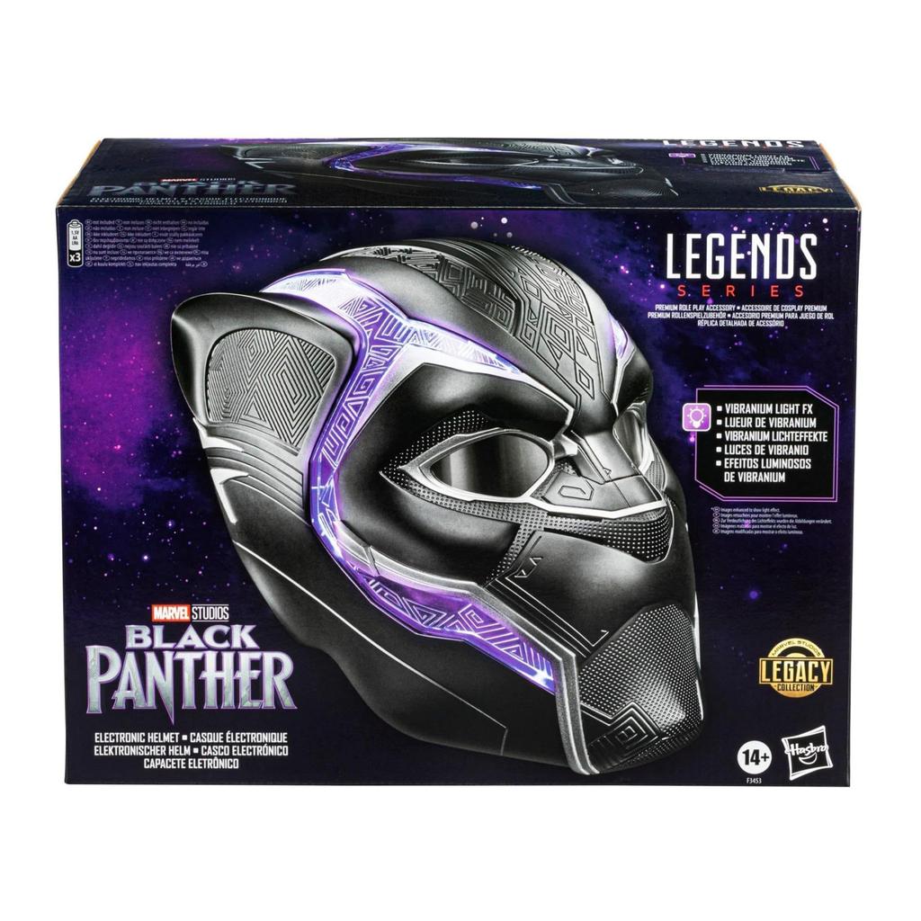 Hasbro Marvel Legends Black Panther Premium Electronic Roleplay Helmet with Light Effects and Adjustable Marvel Legends Black Marvel Marvel Roleplay