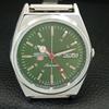 VINTAGE REFURBISHED SEIKO 5 AUTOMATIC 6309A JAPAN MENS GREEN WATCH a442890-1