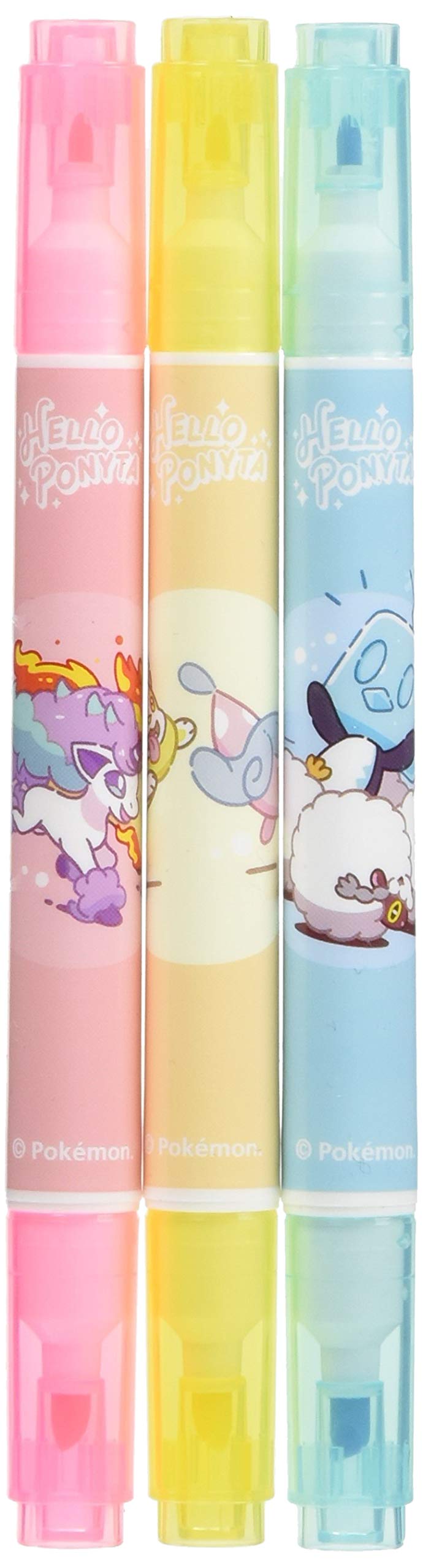 

Pokemon Center Original Marker Pen Set of 3 HELLO PONYTA