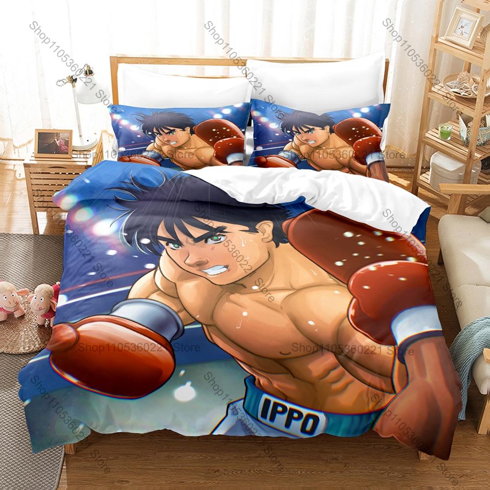 Cool Personality Anime Hajime No Ippo New Bedding Set Microfiber Soft Duvet Cover Pillowcase Bed Set Home Textile For Bedroom Do