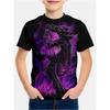 Clothing for Boys Cartoon Dinosaur 3D Print Graphic T Shirts Summer Daily Casual Tee Top Clothes for Children T-Shirts for Boys