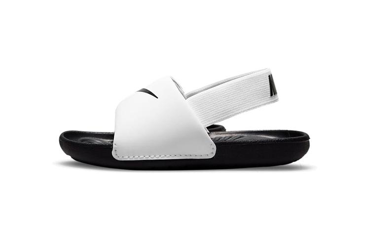 Nike Kawa Slide Athleisure Low top Toddler Shoes Black White Infant And Toddler DM0974-100 26