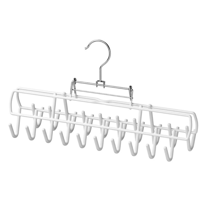 Carbon Steel Clothes Hanger with PVC-Coated Hanging Spots and Folding Frame for Bras, Belts, Hats, and Camisoles