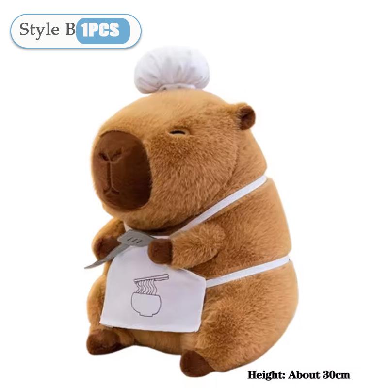 8 Styles Cute Capybara Peripheral Plush Doll Capibara Plush Doll Giant Kawaii Stuffed Animal Doll Children Birthday Gifts Toys