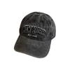 Retro English Letter Embroidered Baseball Cap New Style Wash Cotton Denim Baseball Cap Men and Women Sun Protection Sun Hat