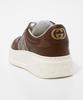 Gucci GG Supreme Size 669582 UPGA0 Men's Sneakers, Beige/Ebony, 25.0 cm, [Used]