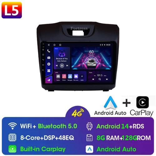 2 Din Android 14 Car Radio For Chevrolet TrailBlazer 2 2012-2016 For Isuzu D-MAX 2 2012-2018 Multimedia Player Wireless Carplay