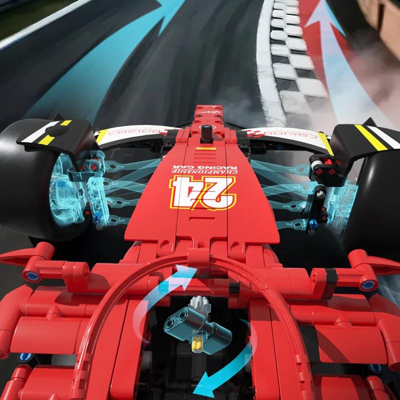 1650pcs MOC Creative Technical  Racing Car Building Blocks Model Speed Sport Vehicle Assemble Bricks Toys Kids Gifts