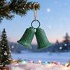 Christmas Bell Decoration Vintage Metal Jingle Bells Christmas Tree Hanging Ornaments for Door Wall Window Indoor Outdoor Decor