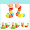 Wooden Twist Worm Toy For Babies Development And Hand Flexibility
