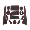 14Pcs Groove Mats Car Non-slip Door Gate Slot Pad Cup Mat for Toyota C-HR CHR C HR 2016 2017 2018 2019 2020 Accessories