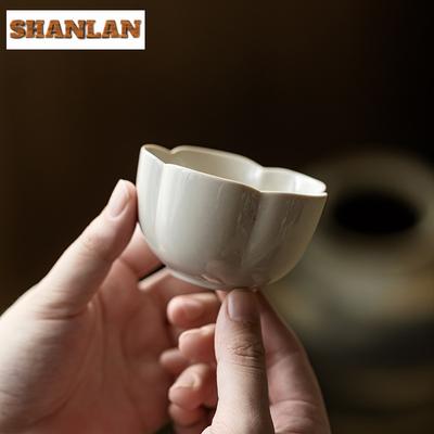 125ML Ceneri d'Erba Petali Tazza da Tè Antica Tazza da Tè Tazza Personale Chazhan Puer Articoli per Bevande Domestiche Decorazioni per la Casa Forniture