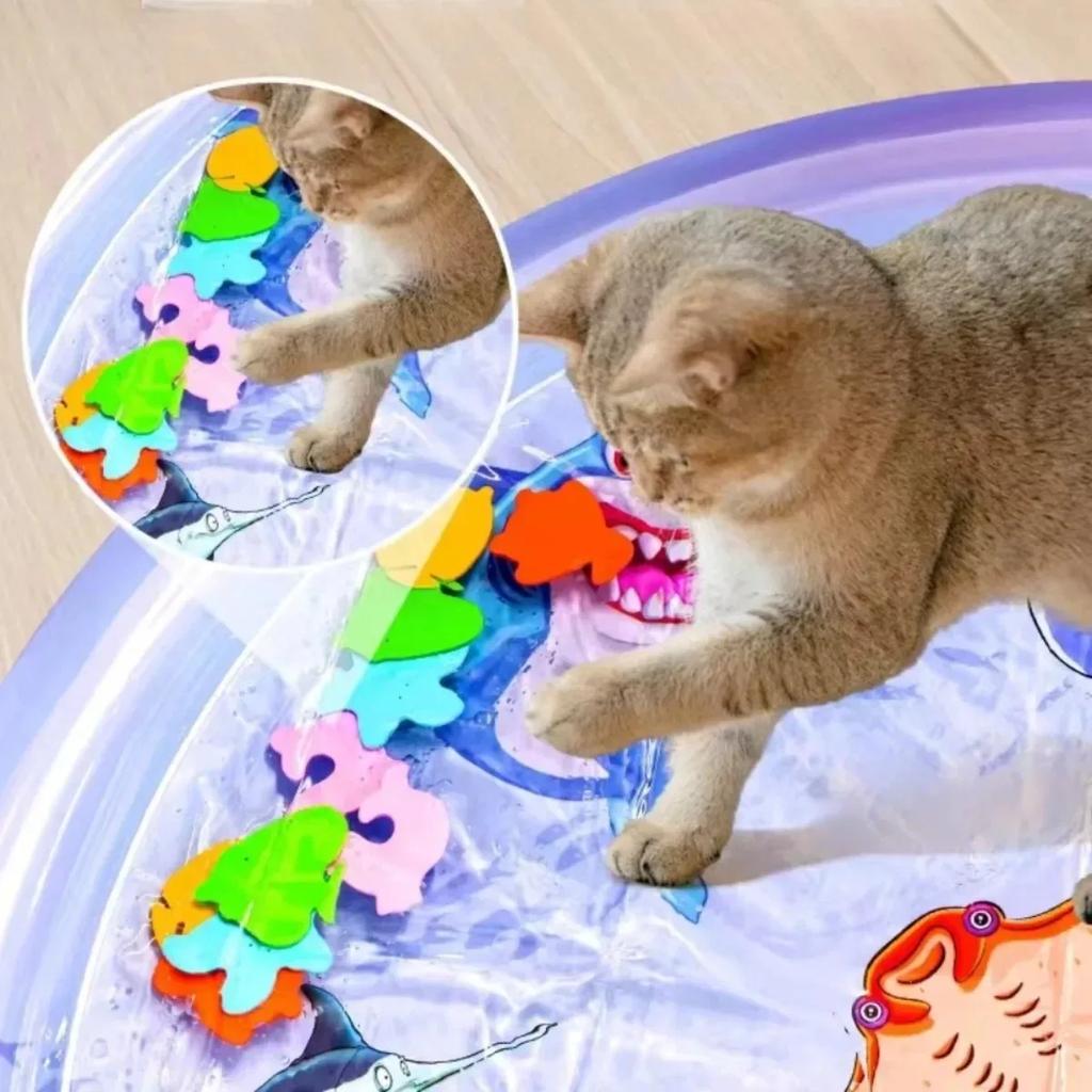 Cooling Pet Bed Water Cushion Thickened Inflatable Sensory Water Play Mat Puppy Rotundity Sleeping Mat Cat Bed Pets Accessories