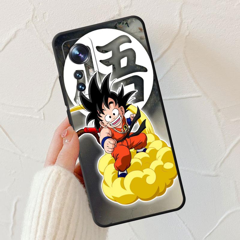 Dragon G-Gokus Handyhülle für Xiaomi Mi A2 Lite 10S 9T 10T 11T 9 SE Note 10 Pro 12X 11 Lite 10 5G 12 Silikon Schwarz Weiche Hülle