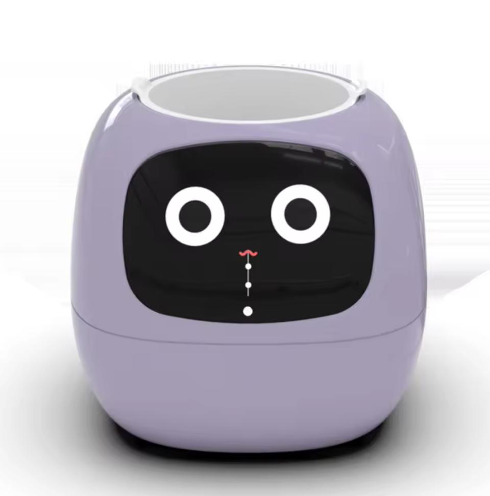 AI viedais puķu pods ar izteiksmi