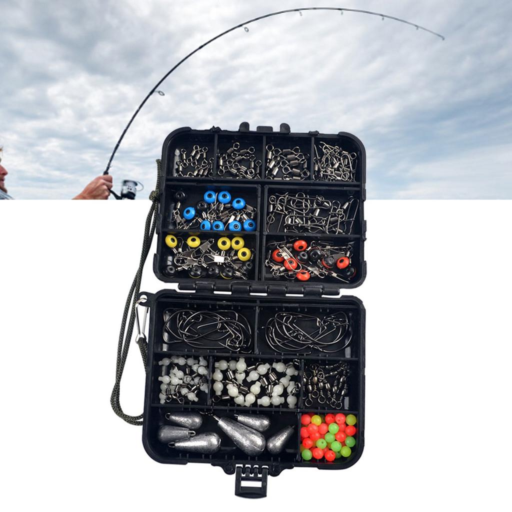 177PCS Fishing Accessories Kit Practical Convenient To Access Fishing Tackle Box for Outdoor