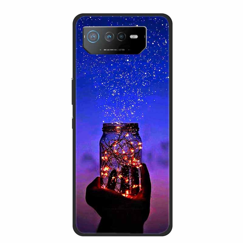 Phone Case For Asus ROG Phone 6D Ultimate Back Cover Case Black TPU Silicone Soft Coque For Asus ROG Phone 6 Pro Case Phone6 Pro