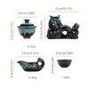 1 Set, Creative Lazy Tea Set, Semi-automatic Dragon Teapot, Magnetic Rotating Water-conducting Tea Set, Chinese Kung Fu Tea Set