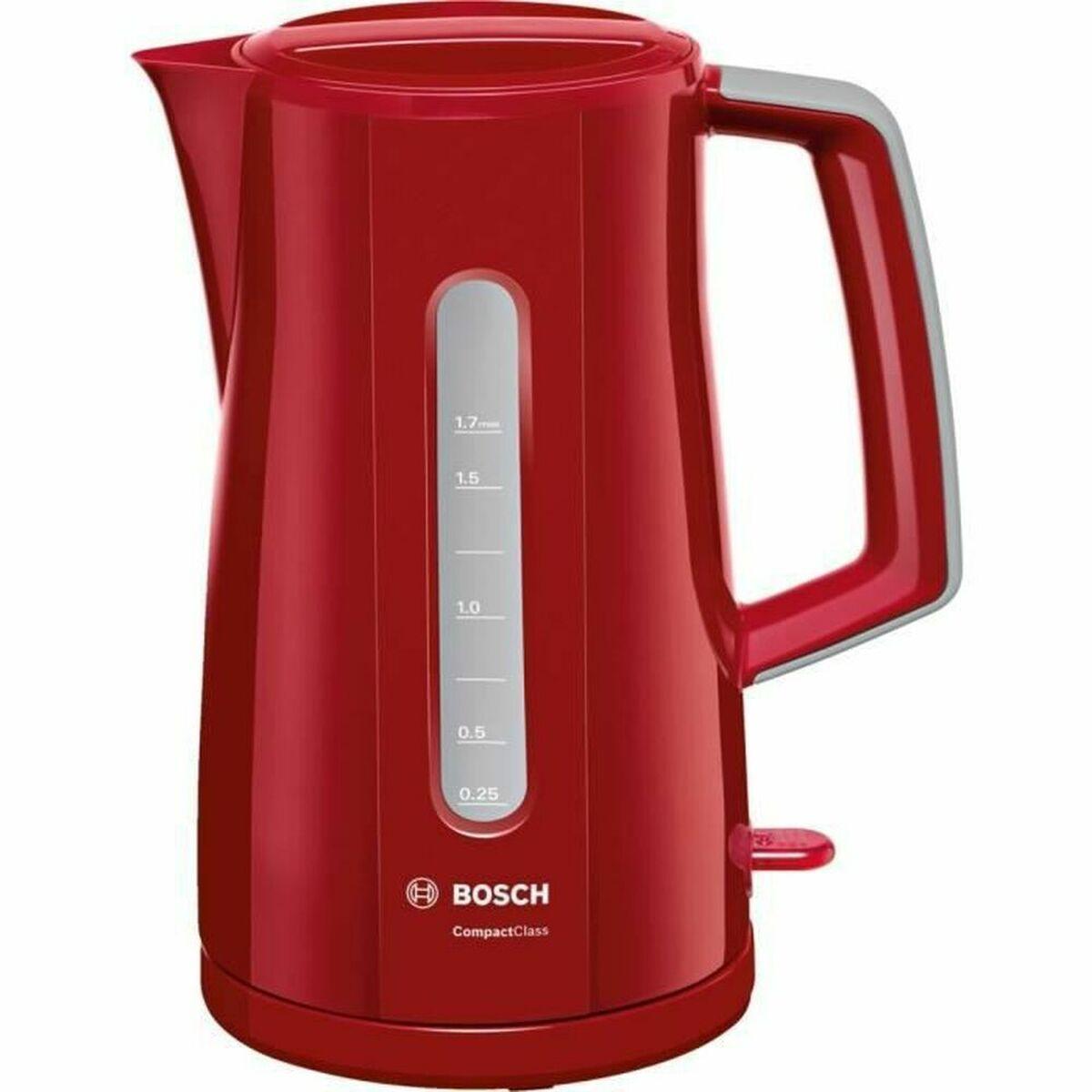 

Чайник BOSCH TWK3A014 2400 Вт Красный Нержавеющая сталь Пластик/Нержавеющая сталь 2400 Вт 1,7 л 1,7 л TU прозрачный