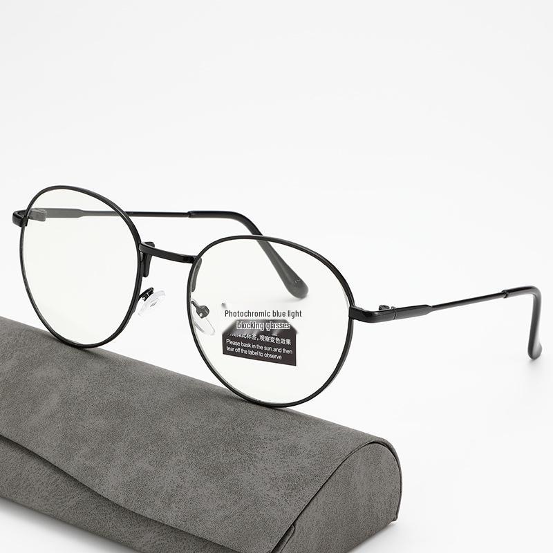 

Ultralight Cat-Eye Color-Changing Women s Oval Glasses with Anti-Blue Light Technology